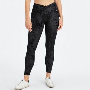 Fabletics Charcoal Velvet Leggings